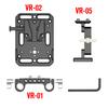 ZGCINE VR-01 VR-02 VR-05 V Mount Battery Plate W/ Rod Clamp standard V Lock battery plate adapter with automatic Lock protection