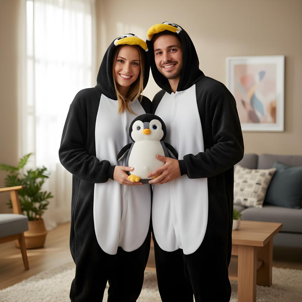 Piżama Onesie Kigurumi Kostium Przebranie Pingwin L: 165-175Cm