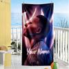 Mbappé Customizable Name Beach Towel Super Soft & Absorbent Suitable for Sports Travel Swimming Yoga Bathroom Beach And Pool
