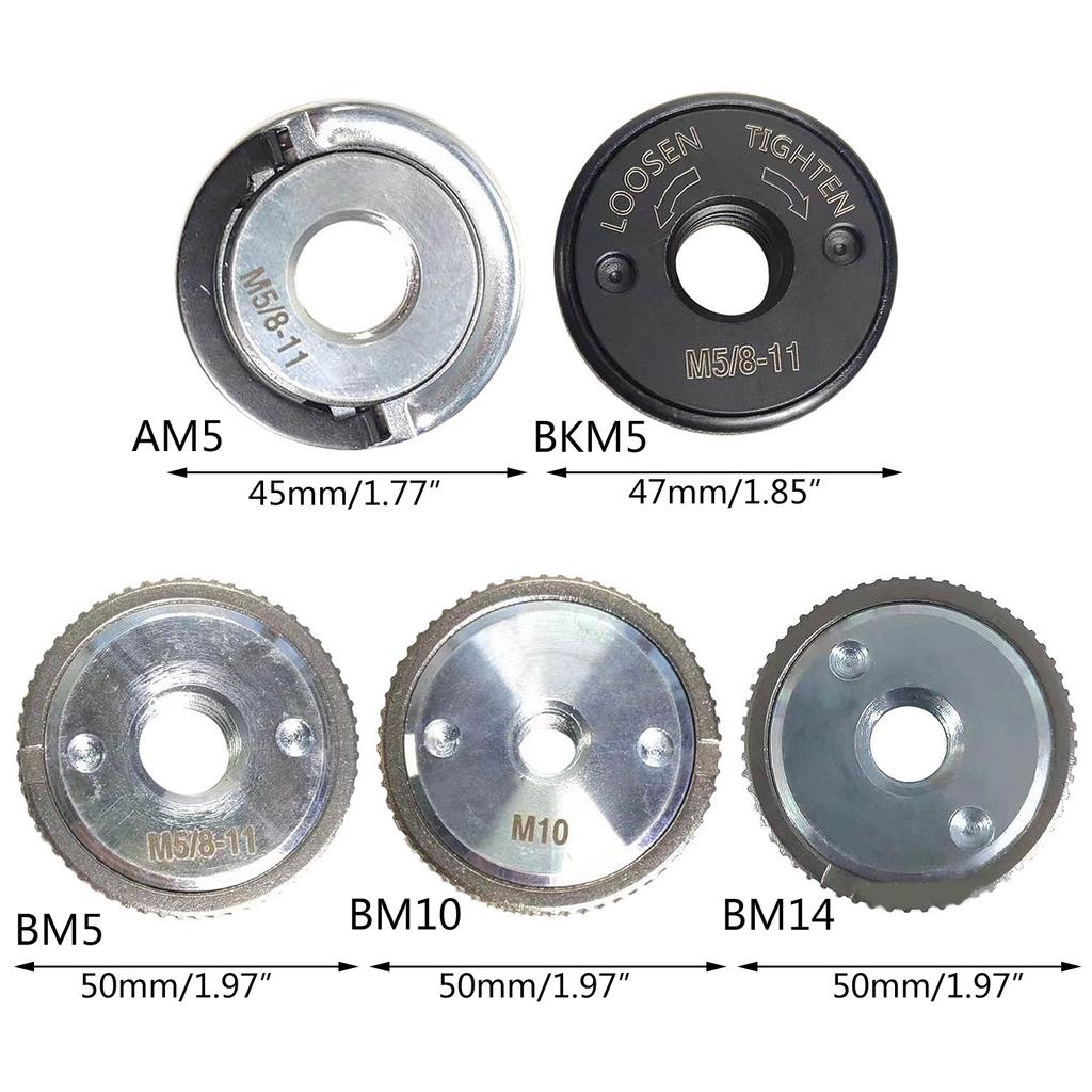 Фланцевая гайка для угловой шлифовальной машины M14, самоблокирующаяся быстросъемная нажимная пластина, шлифовальная деталь для режущих дисков, аксессуары