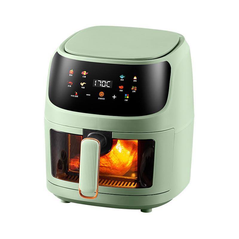 2400 Вт Высокомощная визуальная аэрофритюрница Интеллектуальная бытовая 7 л Большая емкость Электрическая фритюрница Кухонный прибор для обработки