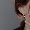 Серьги из стерлингового серебра 925 пробы с цирконами для женщин, Модные и изысканные трендовые серьги, Серьги, Серьги в корейском стиле легкой роскоши