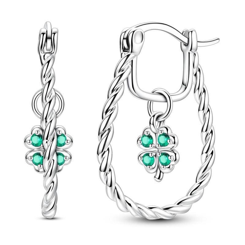 Hoops Earring 925 Silver Dolphin Heart Star Moon Sun Celtic Knot Earring for Women Girls Party Birthday Fashion Jewelry