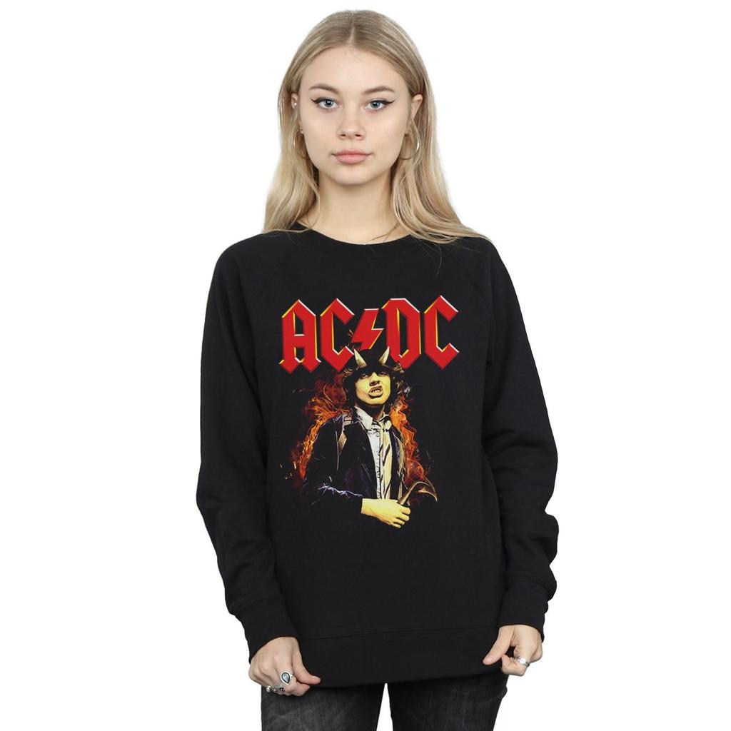 AC/DC Womens/Ladies Angus Highway To Hell Sweatshirt