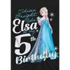 frozen Childrens/Kids Bright Like Elsa 5th Birthday T-Shirt