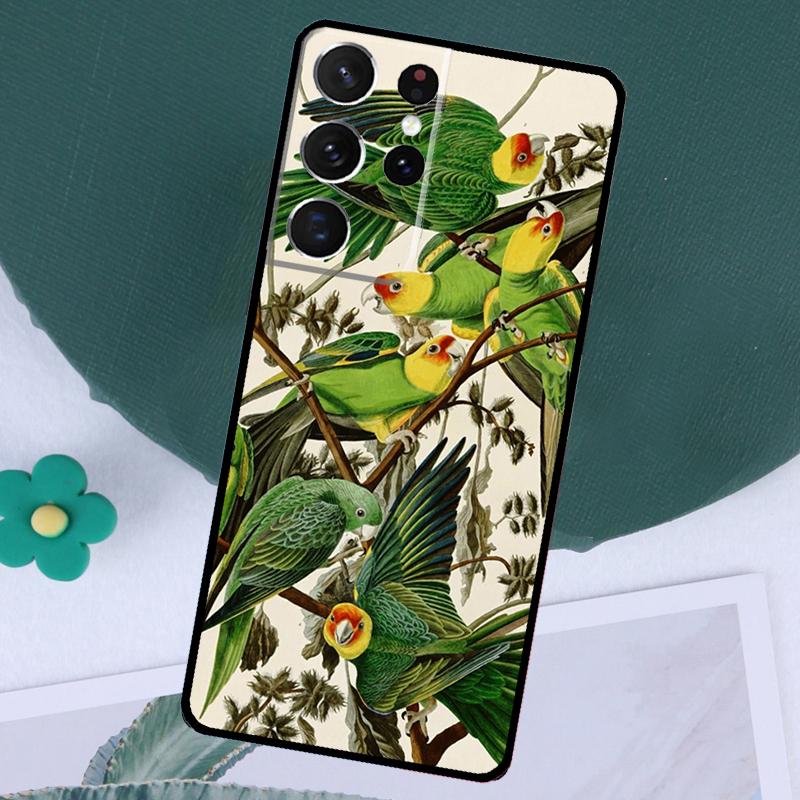Чехол с животными, попугаями, птицами для Samsung Galaxy S24 S23 Ultra S22 Plus S20 S21 FE Note 20 10 S8 S9 S10 Plus