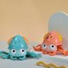 Bathroom Bath Toy Clockwork Pull Rope Net Red Octopus Toy