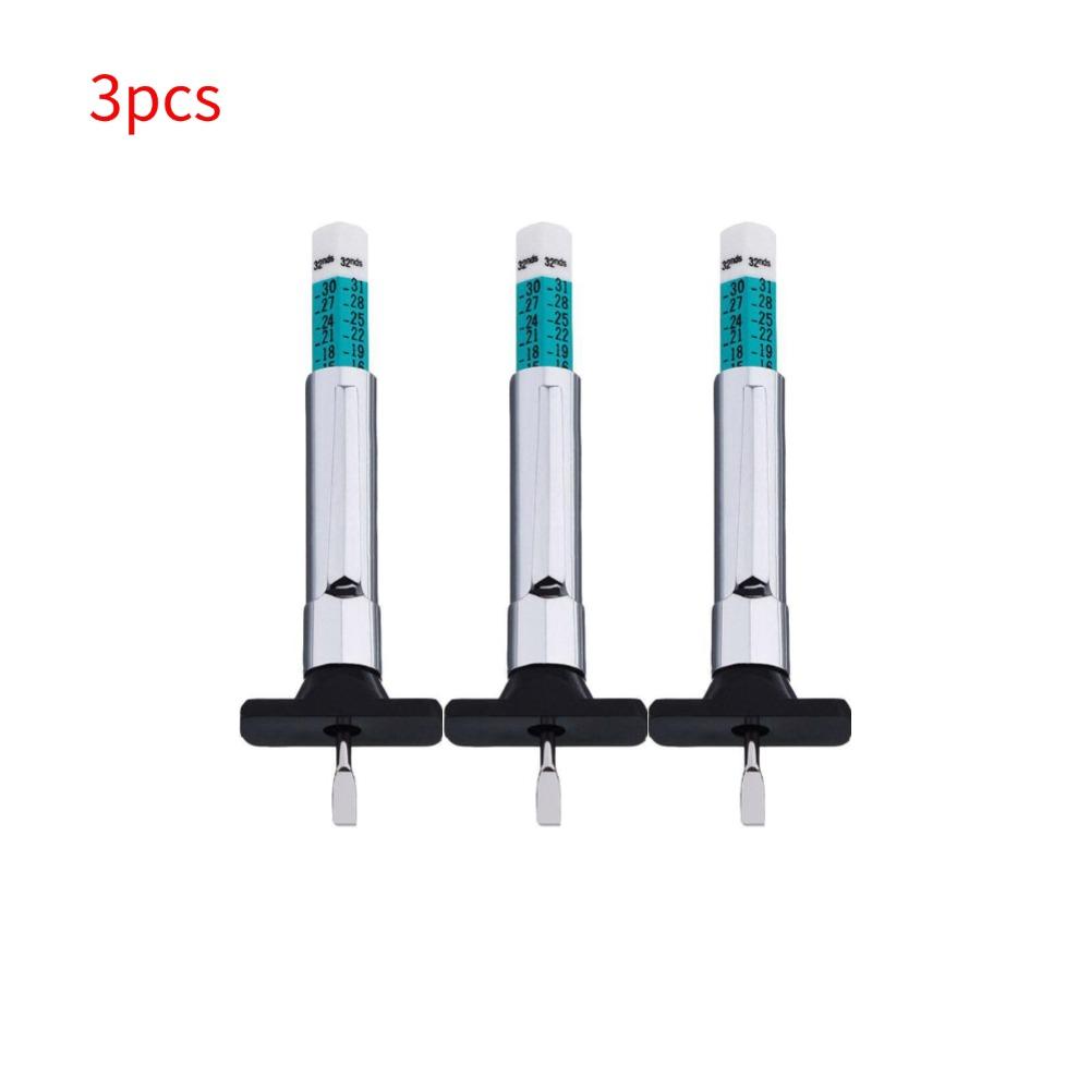 25 мм Ручка для измерения автомобильных шин Универсальный инструмент для измерения глубины рисунка протектора шин Автомобильный щуп для измерения глубины шин Линейка для шин