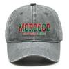 Бейсболка с принтом флага «МАРОККО» «АЛЛАХ ЯРХАМ ЭЛЬ АХМАР», Регулируемая кепка от солнца, Головной убор, Унисекс, Модная, Повседневная, Кепка в стиле 'Dad Hat'