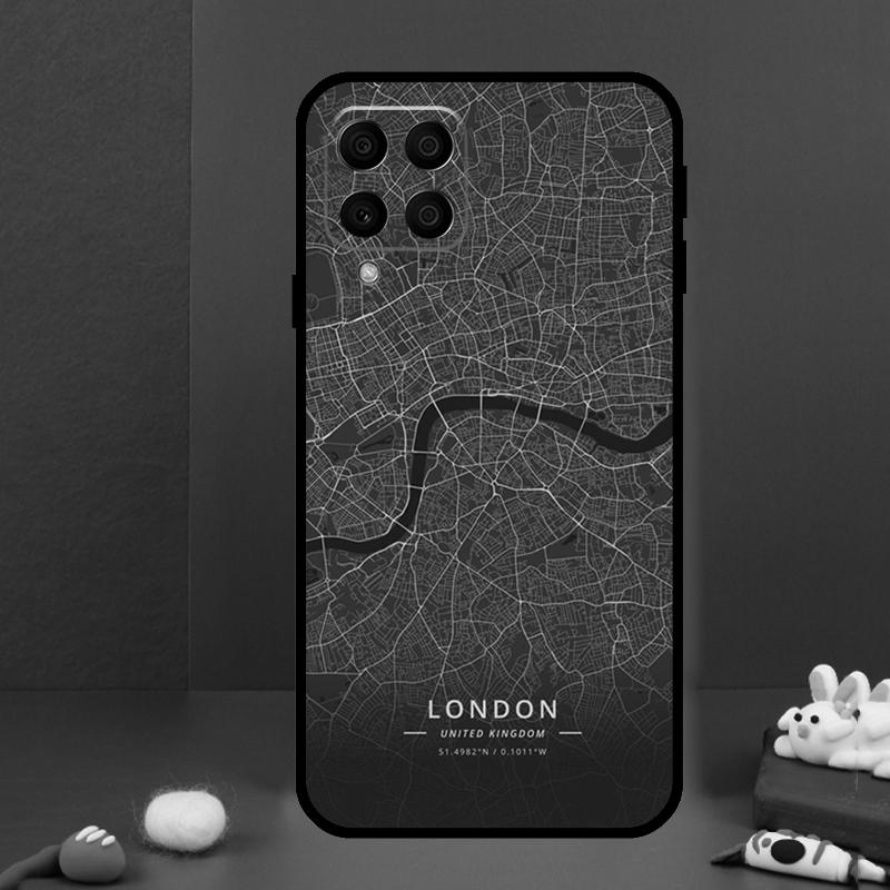 Ins Путешествия Страна Эскиз Городская Карта Для Samsung Galaxy M31 M51 M33 M13 M23 M53 M15 M55 M14 M34 M54 M20 M30s M32 M52 Чехол для Телефона