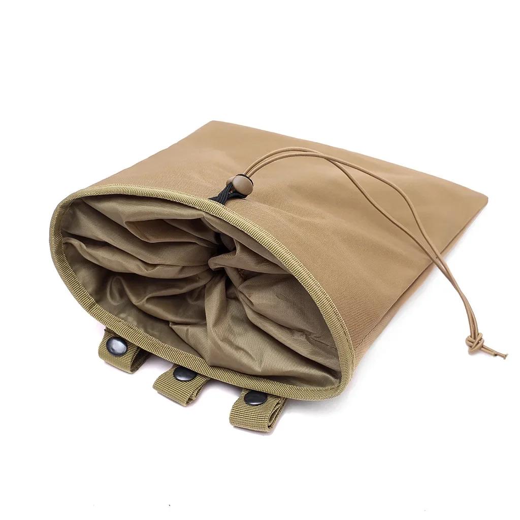 Outdoor Sports Large Recycling Bag Tactical Folding Storage Pack Small Waist Pack Miscellaneous Storage Bag Molle Attachment Pouch
