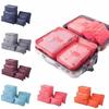 Storage Bag 6 Pcs/Set Square Travel Luggage Storage Bags Clothes Organizer Pouch Case