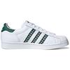 Adidas Originals Superstar Durable Lightweight Low-Top Skate Shoes Unisex Sneakers Green White FZ1968