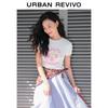 UR 2025 Women's Color-Block Print Short Sleeve T-Shirt