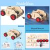 Деревянная машинка-тележка с обратным ходом и тросом, научный эксперимент, игрушка для детей, DIY, обучающий набор, обучение родителя и ребенка