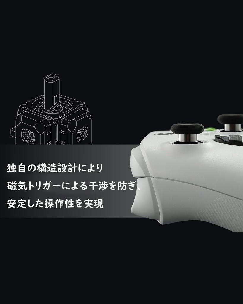 GuliKit Joystick for Xbox Series TMR Replacement Repair Long Excellent Temperature Includes 2 Stick Caps S/X Controllers, Electromagnetic, Anti-Drift,