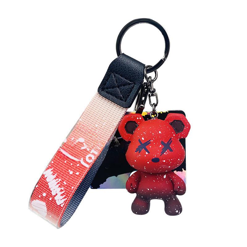 Adorable Color-changing Chameleon Bear Keychain Cute Resin Cartoon Gift For Kids And Adults