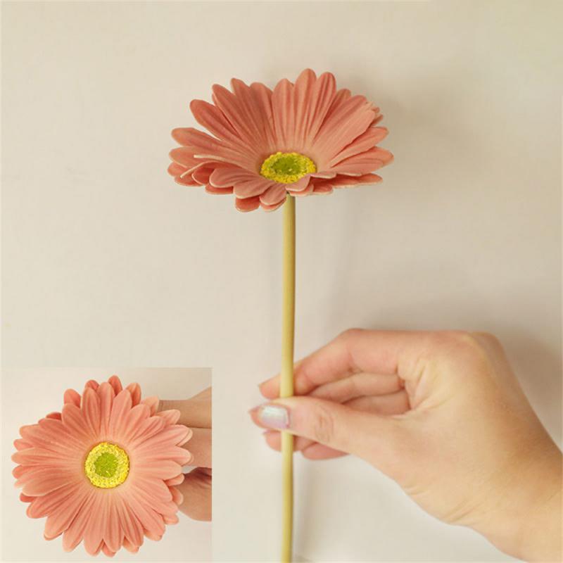 Гербера Насыщенные Цвета Грация Свежий Прозрачный Эластичный Симуляция Уникальный Стиль Высококачественный Материал Прозрачная Реальность Цветы Полные