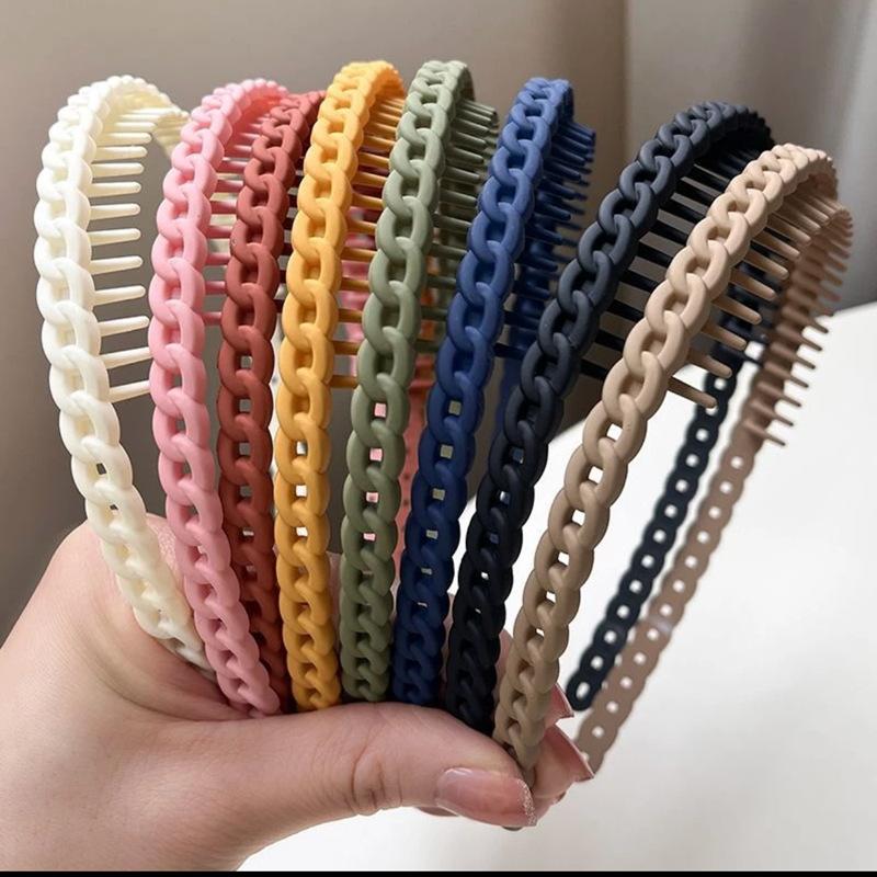 1PC Hair Clip Frosted Color Headband Women's Non-slip Band Teeth Simple Pressure Headband Face Headband Hair Accessories