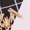 100pcs Mini 25mm Natural Wooden Clips Photo Clips Clothespin DIY Wedding Party Wooden Clip Clips Pegs Dropshipping