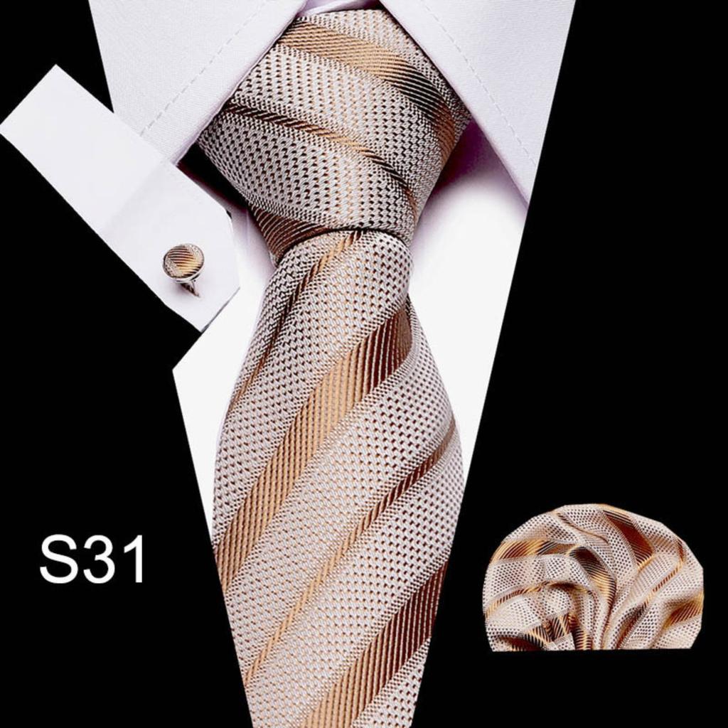 Men's Business Professionals Striped Tie Wedding Suit Accessories Polyester Tie Men