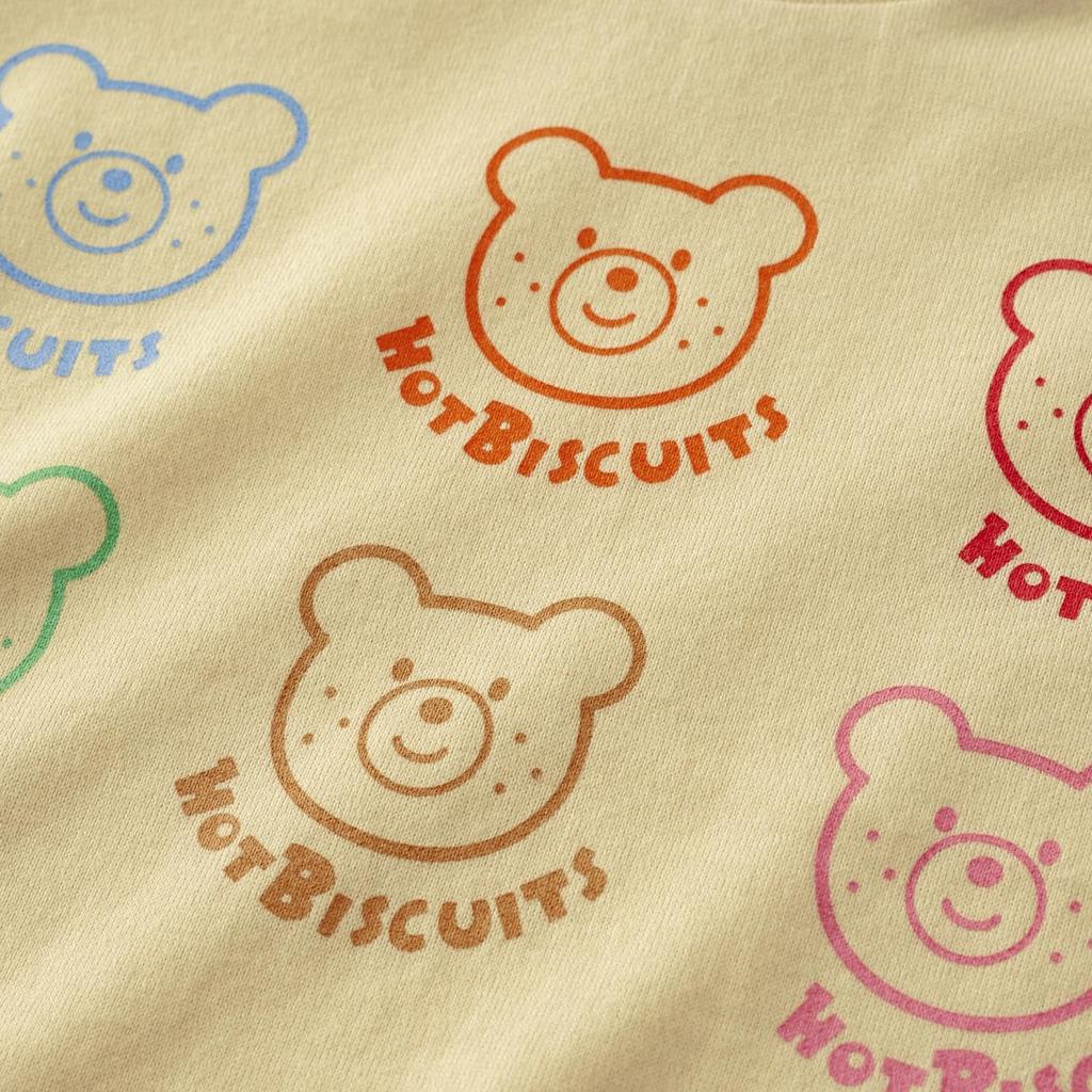 MIKI HOUSE HOT BISCUITS Long Sleeve T-Shirt, Boys and Girls, Baby, Children's Clothing, Ivory, 100cm, 73-5201-680