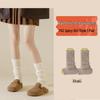 Solid Color Women's Knit Flared Leg Warmers - Y2K Style Long Socks for Spring and Autumn