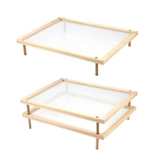 Сушилка для продуктов Штабелируемая многоярусная сушилка Рамочная сетка Сушилка для пасты для быстрой сушки на воздухе Фрукты Овощи Травы