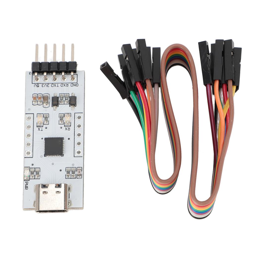 USB To TTL Serial Module PCB 300bps To 1Mbps Type C To Uart Module with Light Indicator