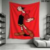 popeye Wall Tapestry Aesthetic Wall Hanging Printed Fabric Blanket Decorative Tapestries for Bedroom Living Room Home Decor