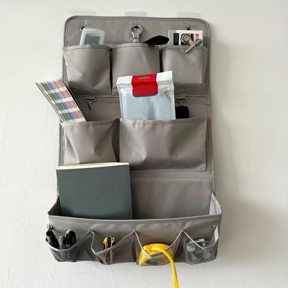 Space Saving Fabric Wall Pocket Organizer Large Capacity Multi Pocket Storage Bag for Home