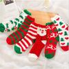 1 Pair New Year Winter Fluffy Christmas Women's Socks Coral Fleece Floor Socks