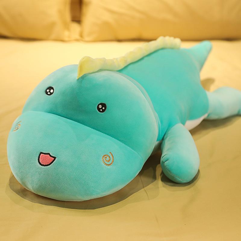 Милая плюшевая игрушка динозавр для сна в кровати, большая кукла, декоративная подушка, тряпичная кукла, кукла-подушка для девочки