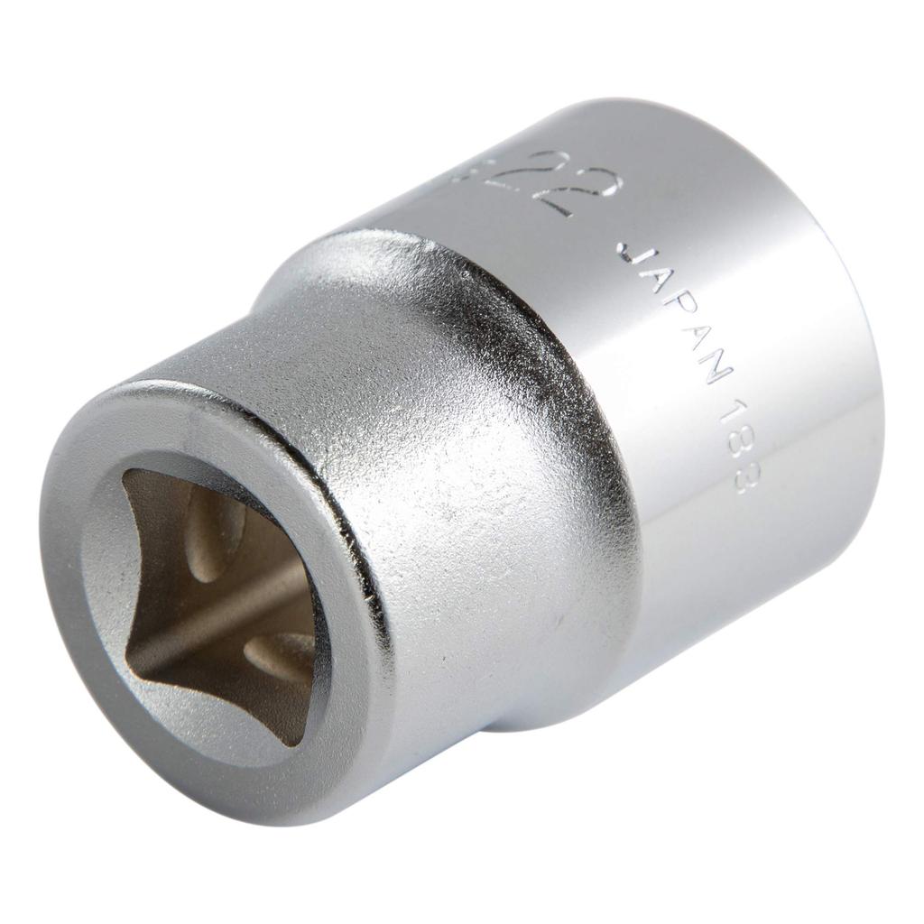 TONE Socket Drive Angle Width Across Flats 22mm (Hexagonal) 4S-22 12.7mm (1/2")
