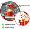 Seasonal Home Accents Christmas Elf Gift Box Static Window Clings, Reusable Stickers, Holiday PVC Glass Decals Candy Cane Snowflake Stickers for Shop