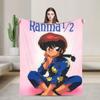 Akane Tendo Ranma 1/2 Blanket Flannel Textile Decor   Multifunction Warm Throw Blankets for Sofa Bedroom Plush Thin Quilt