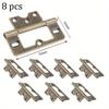8 Pcs Non-Mortise Hinge Antique Hinge Hinges Furniture Cabinet Restoration Hardware Furniture Cabinet Drawer Cupboar Dresser