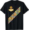Pixar Up Russell Badges Chest Patch Halloween Tshirt Black