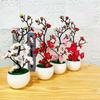 2024 New Artificial Plants Bonsai Fake Flowers Small Tree Simulation Pot Plants Table Potted Ornaments Home