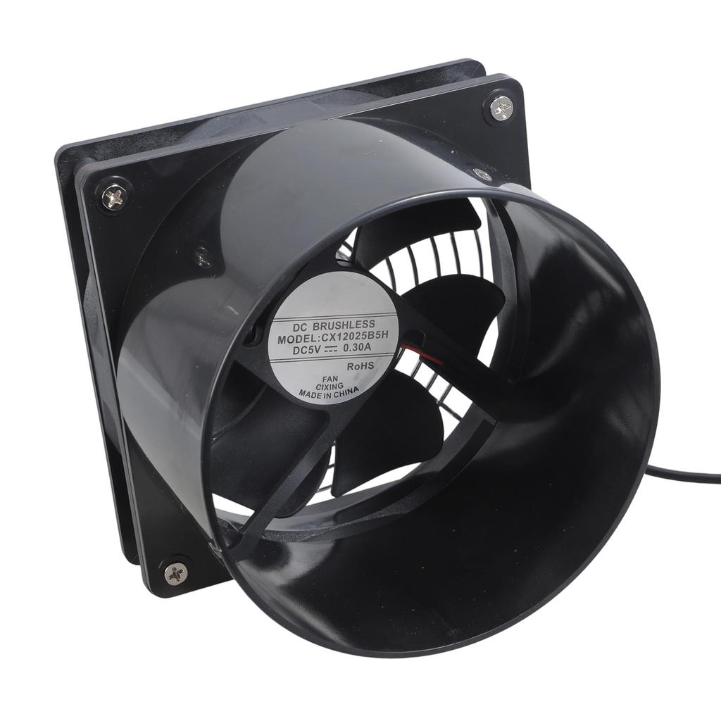 12cm USB 5V 3 Speed Adjustable Exhaust Fan With Protective Grill For Ventilation In 3D Printers Greenhouses Bathrooms Pet Houses