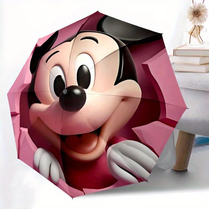 1pc Mickey Mouse Automatic Open/close, All-Season Portable Folding Umbrella, Perfect Gift for Friends y250807045