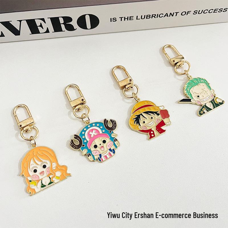 Брелок-подвеска One Piece Луффи и Чоппер - Персонализированный мультяшный аксессуар для рюкзака
