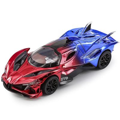 Симуляция 1/32 Модель спортивного автомобиля Apollo EVO Литой под давлением Детская игрушечная машина Звук и свет Оттягивание назад Сплав Миниатюрный Voiture