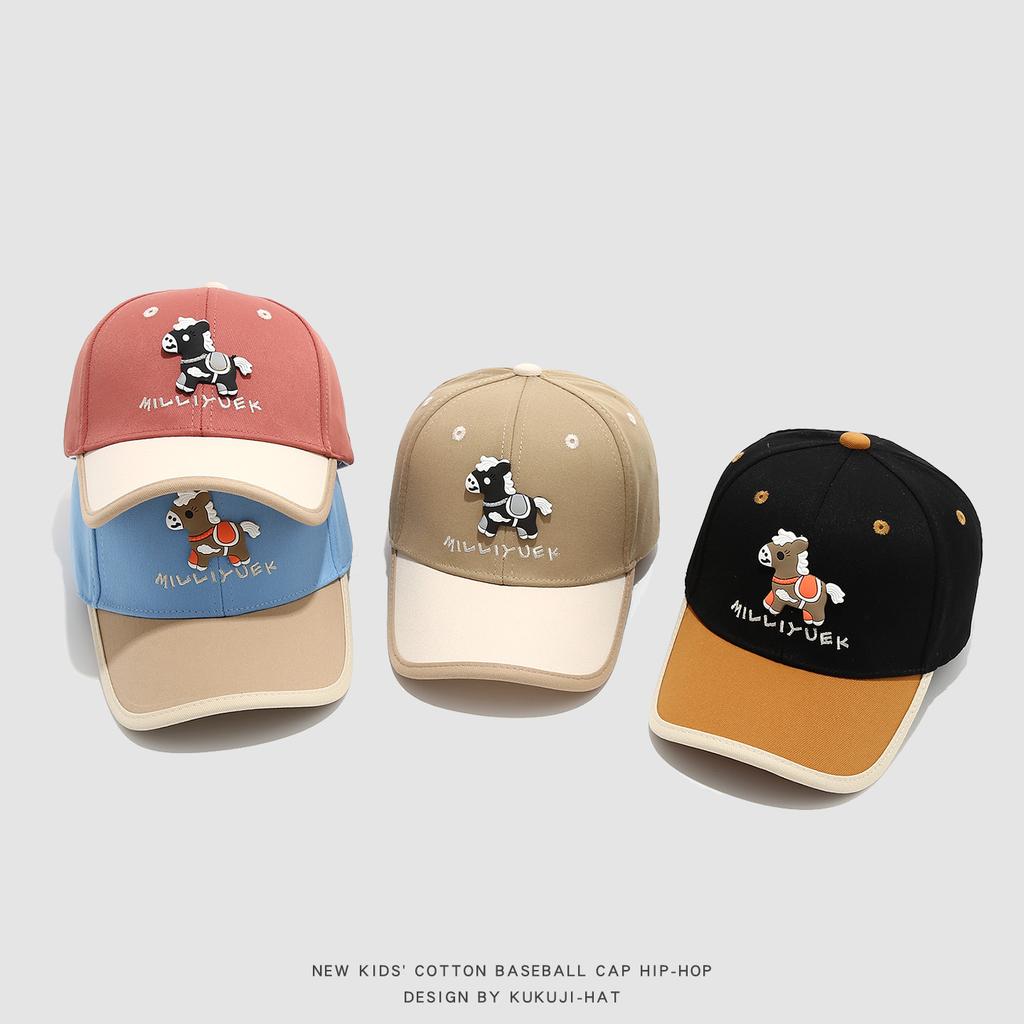 Cartoon Pony Baseball Cap - Spring/Summer Children's Cute Mesh Hat