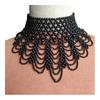 Imitation Pearl Fake Collar Necklace Hollow Design Multi Layer Detachable Collar Solid Color Dress