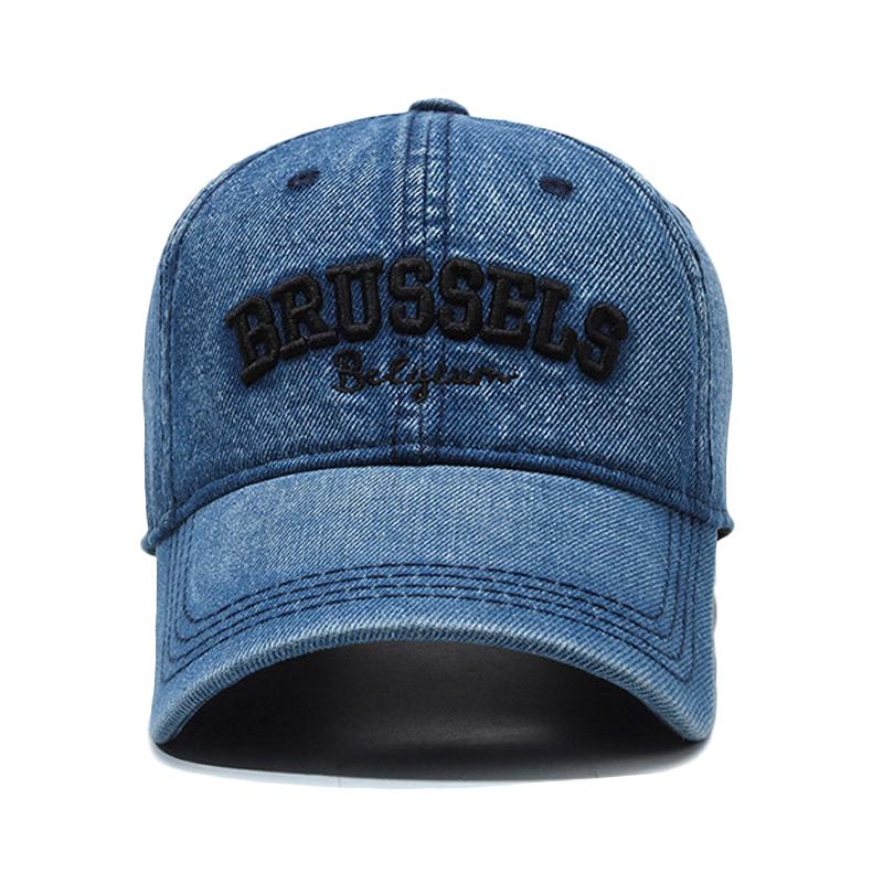 Мужская джинсовая шляпа с вышивкой, уличная женская солнцезащитная бейсболка, бейсболка Snapback, шляпа с солнцезащитным козырьком, шляпа для рыбалки, козырек