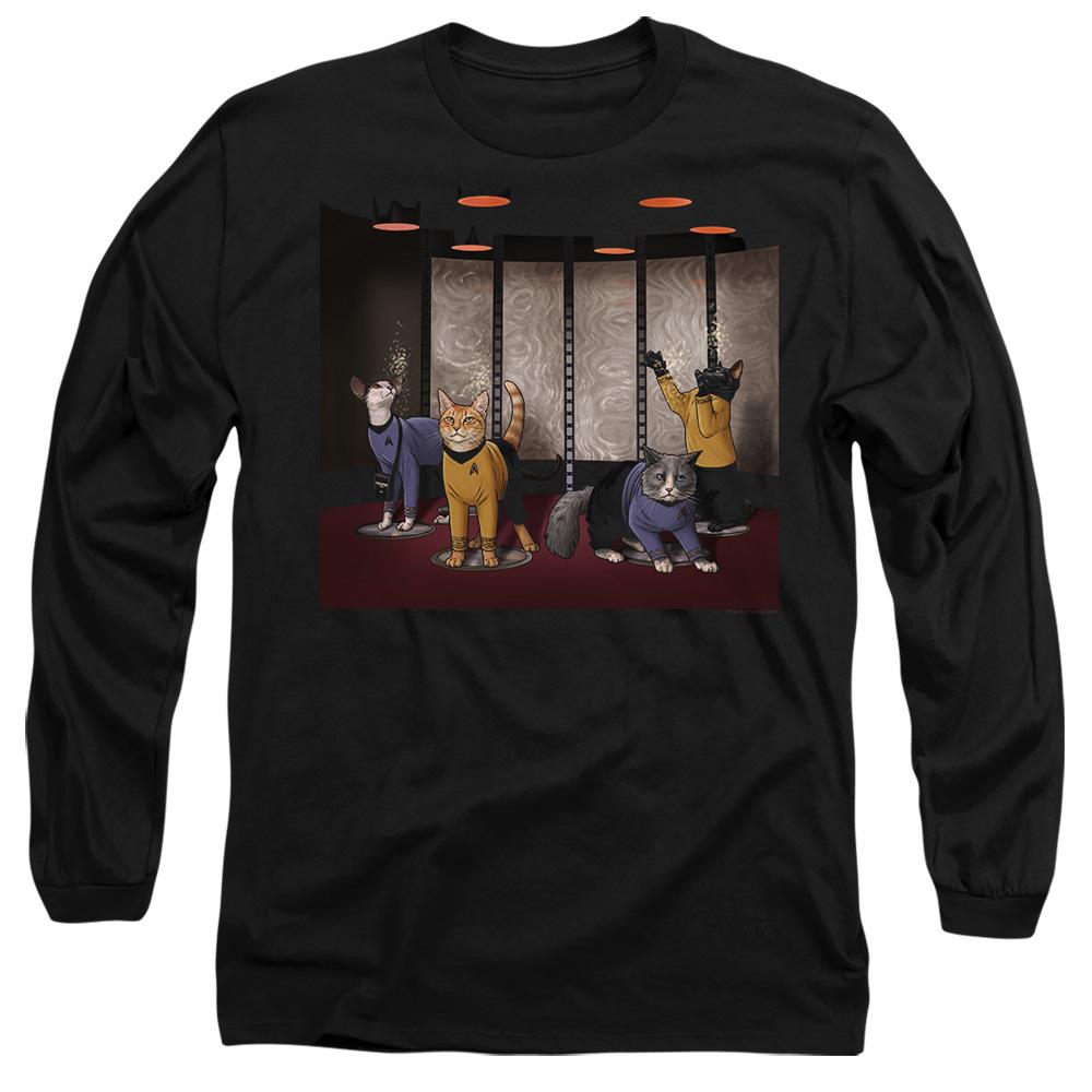 STAR TREK Унисекс футболка для взрослых "Beam Meow Up"