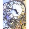 Diamond Painting Cross Stitch Time Clock Diamond Embroidery Stones Modern Art 5D Full Drill Wall Art