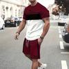 Men's Casual Sportswear Two-piece Set Three-dimensional Printing Outdoor Sports Holiday Street Summer Sports Shorts Suit