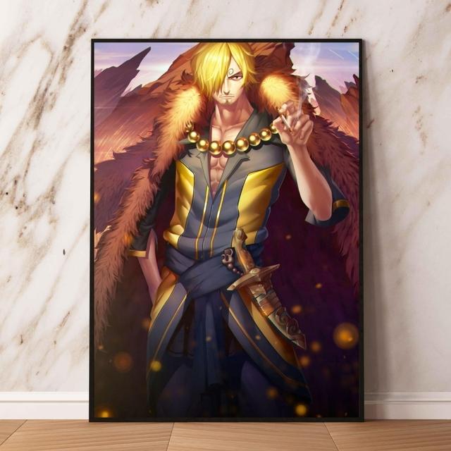 Набор аниме-плакатов, лучший подарочный принт Ace Cuadros, украшение для детской спальни